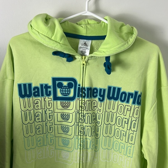 Walt Disney World Neon Zipped Up Hoodie Size Medium - Picture 8 of 15